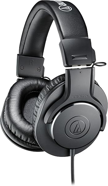 Audio-Technica ATH-M20x Fone Fechado para Monitoração com Cabo de 3 m