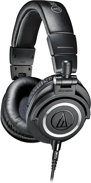 Audio-Technica ATH-M50x Fone de Ouvido Fechado para Estúdio com Cabo Destacável