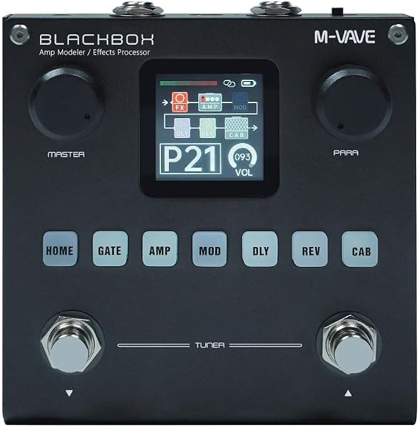 M-VAVE ANNBLACK BOX Pedaleira Multiefeito para Guitarra, 410 g