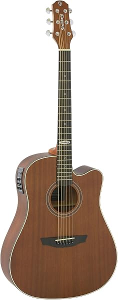 Strinberg SD200C Violão Folk Eletroacústico, Mogno Fosco